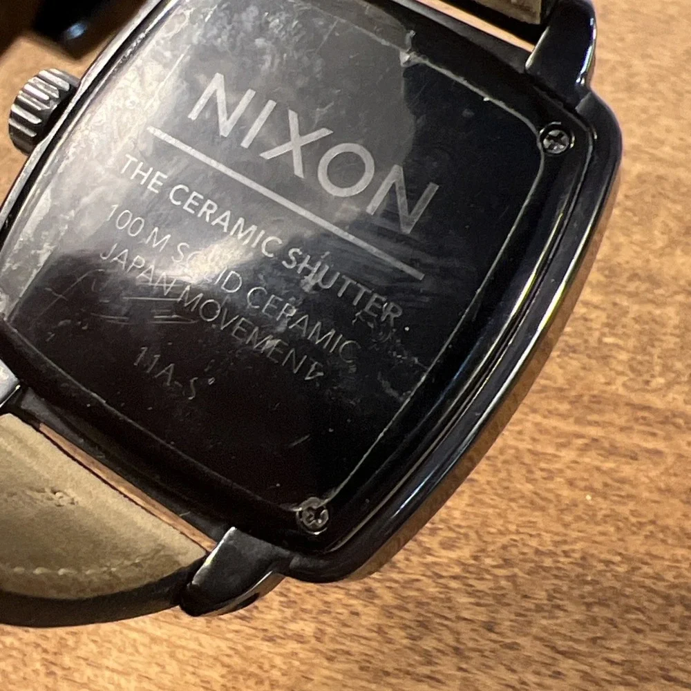 Men's Nixon Hot Stepper‎ The Ceramic Shutter 42mm Square Case Ceramic Watch